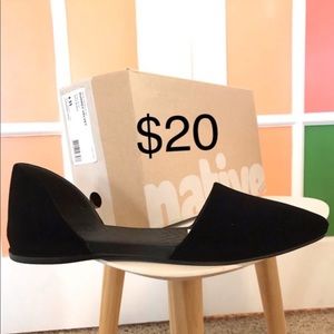 Native Audrey Velvet Point Flat Shoes